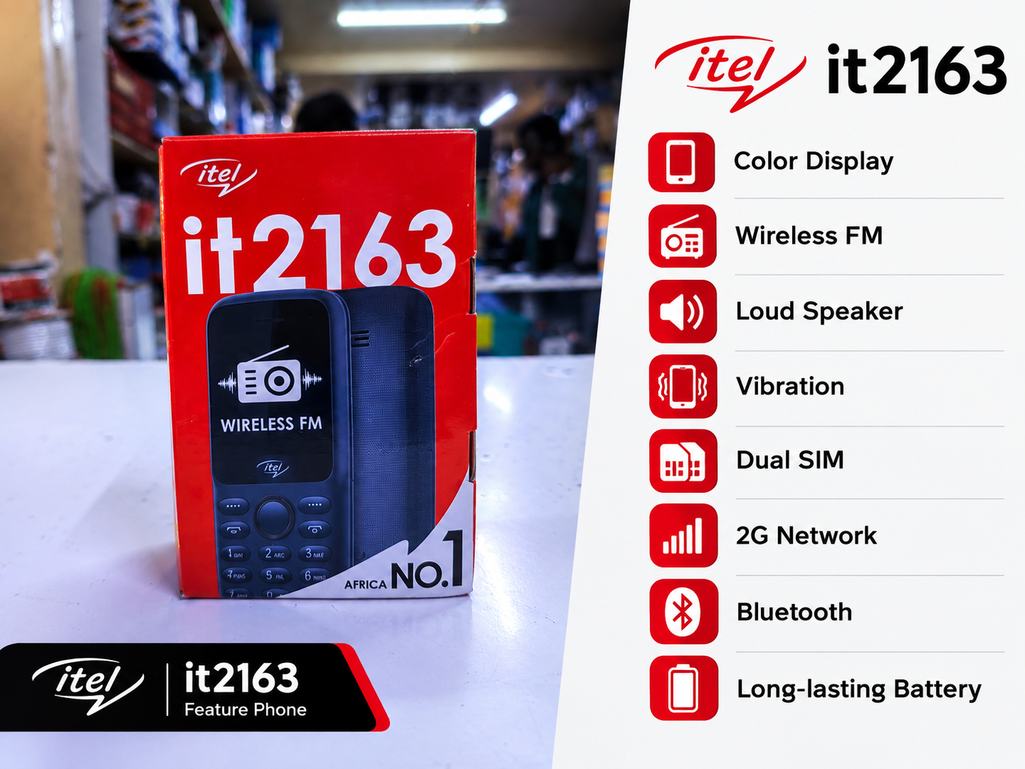 itel it2163 kabambe/ keypad phone 